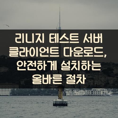 리니지 테스트 서버 클라이언트 다운로드, 안전하게 설치하는 올바른 절차