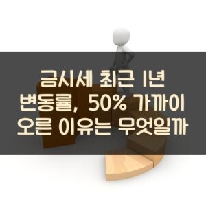 금시세 최근 1년 변동률, 50% 가까이 오른 이유는 무엇일까?