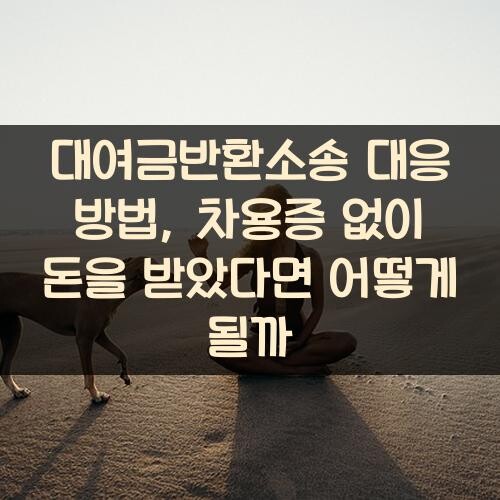 대여금반환소송 대응 방법, 차용증 없이 돈을 받았다면 어떻게 될까?