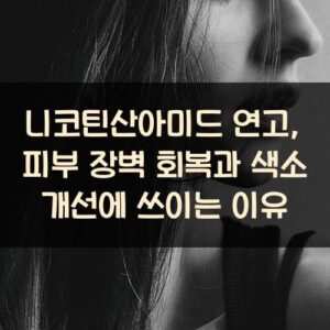 니코틴산아미드 연고, 피부 장벽 회복과 색소 개선에 쓰이는 이유 니코틴산아미드 연고, 피부 장벽 회복과 색소 개선에 쓰이는 이유