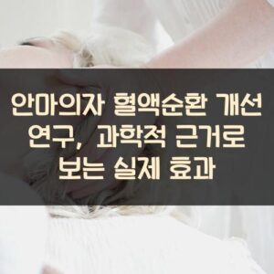 안마의자 혈액순환 개선 연구, 과학적 근거로 보는 실제 효과