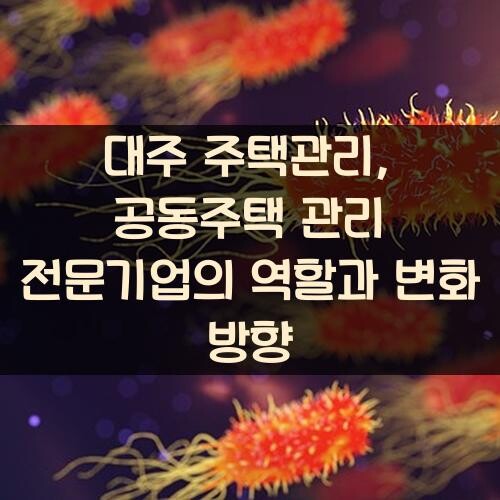 대주 주택관리, 공동주택 관리 전문기업의 역할과 변화 방향
