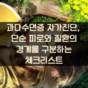 과다수면증 자가진단, 단순 피로와 질환의 경계를 구분하는 체크리스트