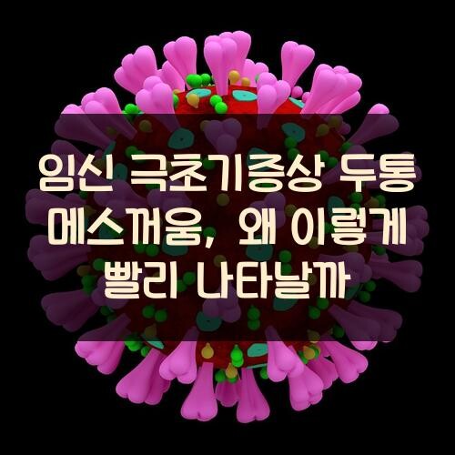 임신 극초기증상 두통 메스꺼움, 왜 이렇게 빨리 나타날까?