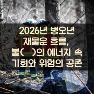 2026년 병오년 재물운 흐름, 불(火)의 에너지 속 기회와 위험의 공존