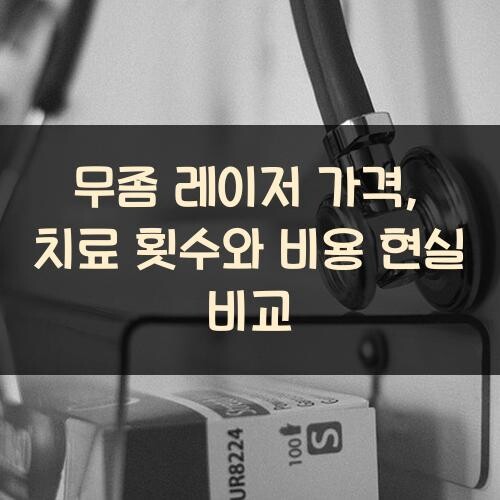 무좀 레이저 가격, 치료 횟수와 비용 현실 비교
