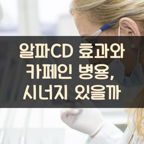 알파CD 효과와 카페인 병용, 시너지 있을까? - 헬로 큐레이션!